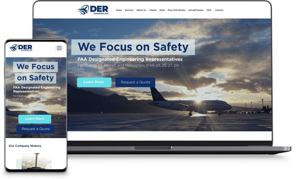 DER Associates Website Design
